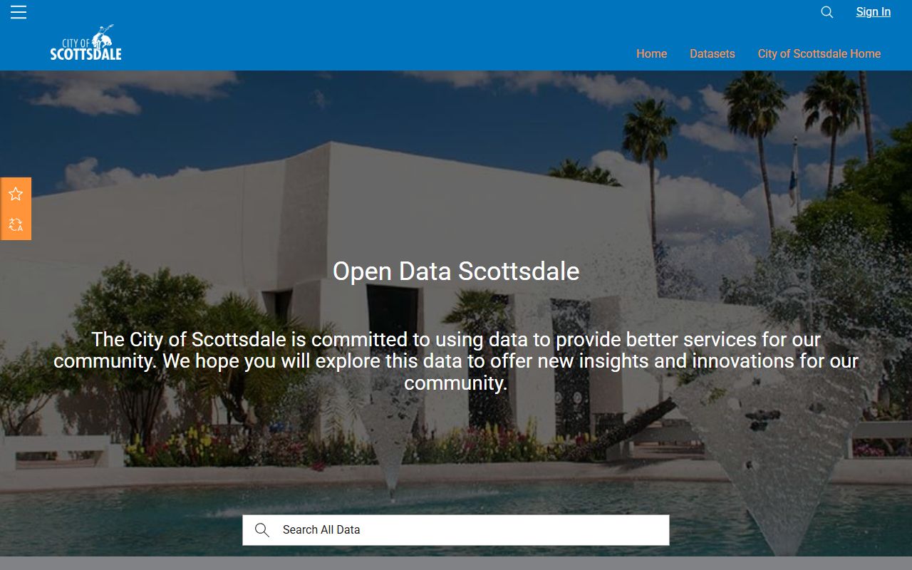 Scottsdale Open Data Portal for property information
