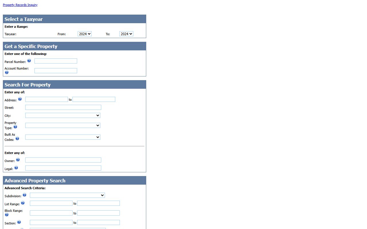 Greenlee County property search database