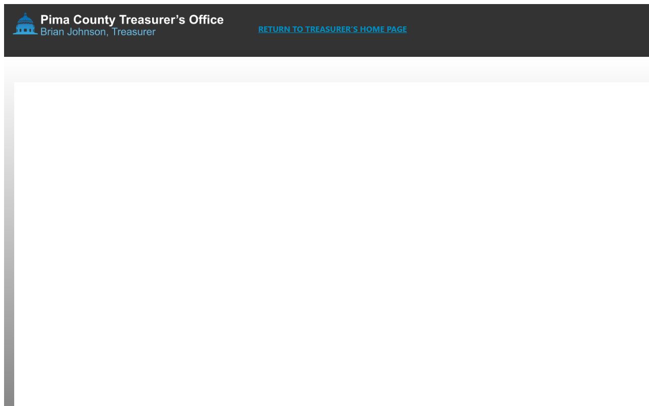 Pima County tax payment portal